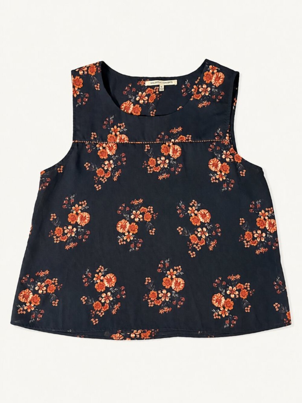 Collective Concepts Floral Boho Tank Top XL